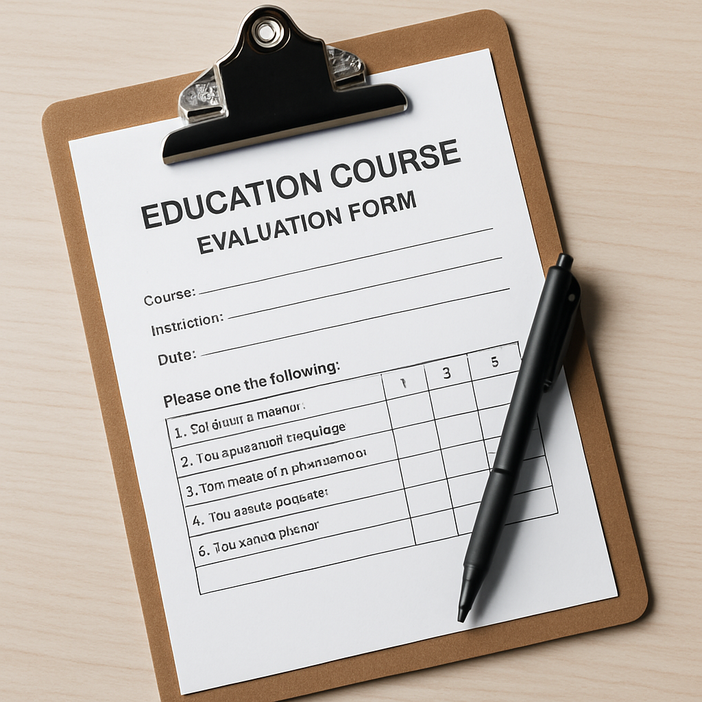 Course Evaluation Form