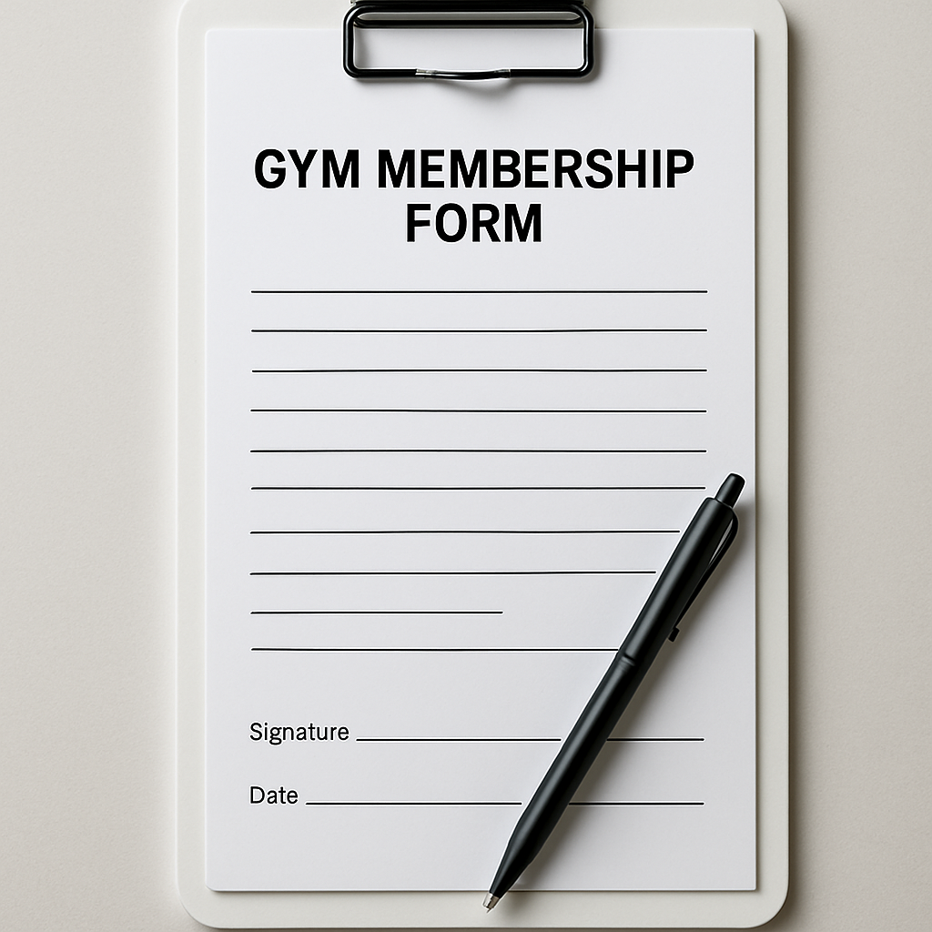 Gym Membership Form