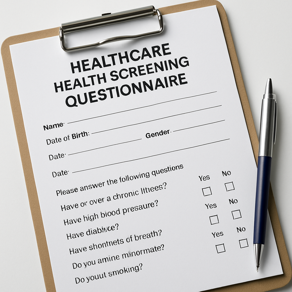 Health Screening Questionnaire