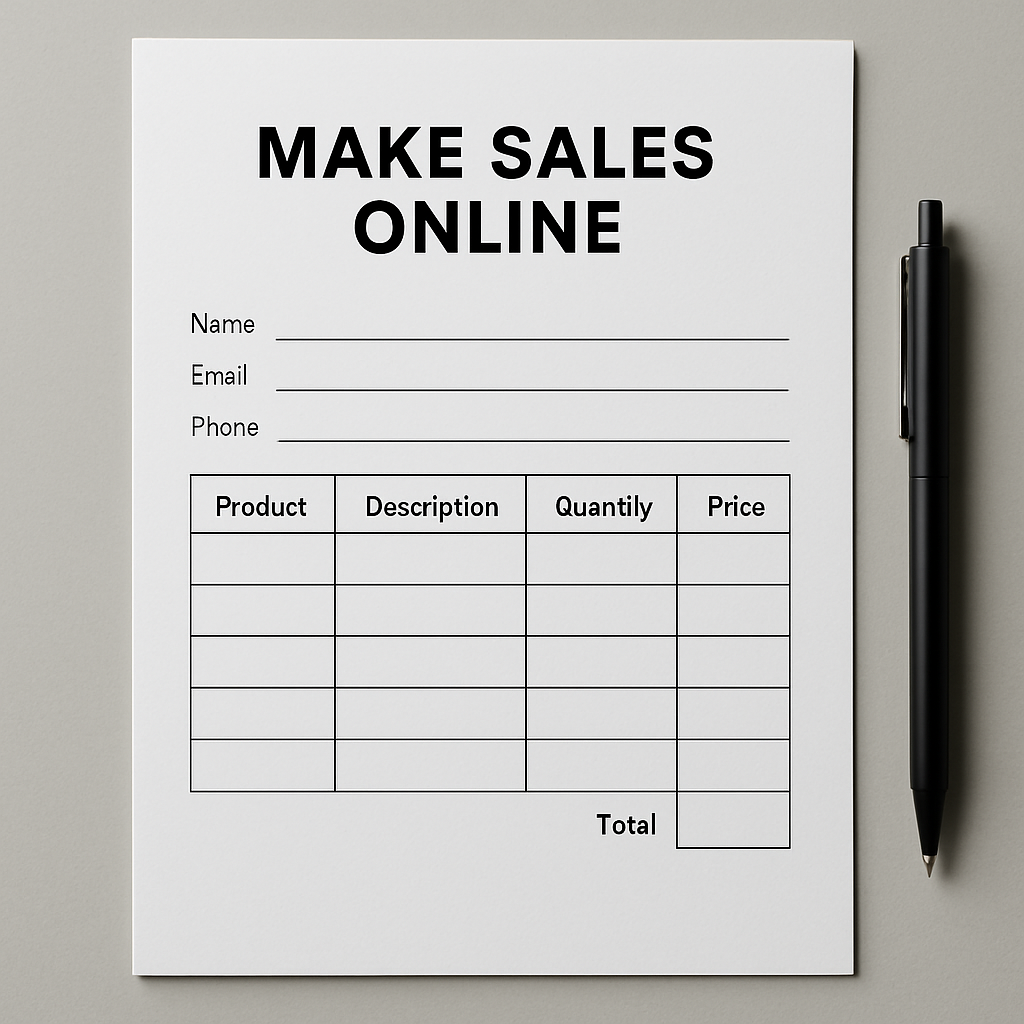 Online Order Form