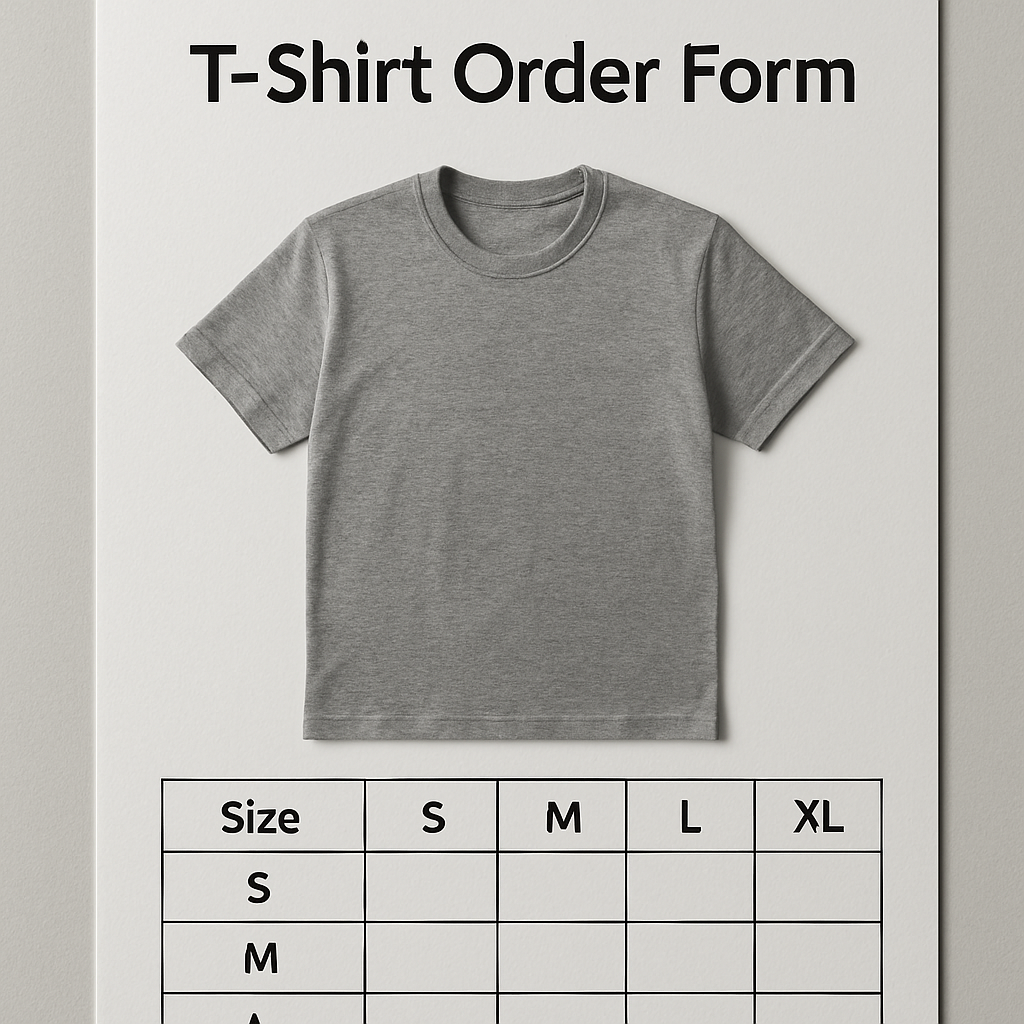 T-Shirt Order Form