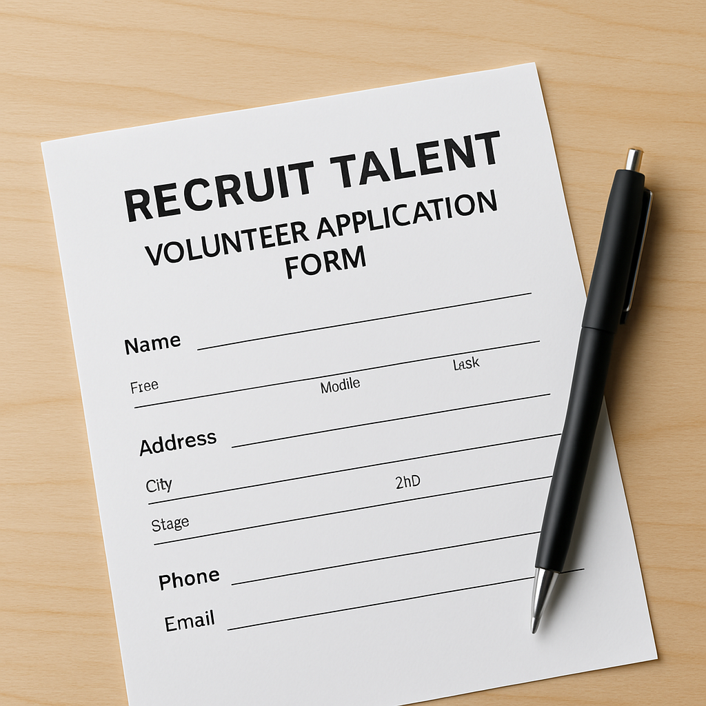 Volunteer Application Form